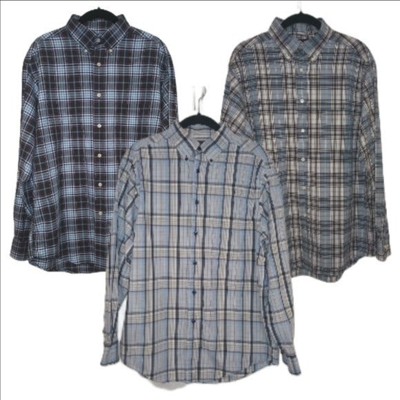 Roundtree & Yorke Other - Lot of 3 Roundtree & Yorke Men's Plaid Button Front Size Medium shirts.